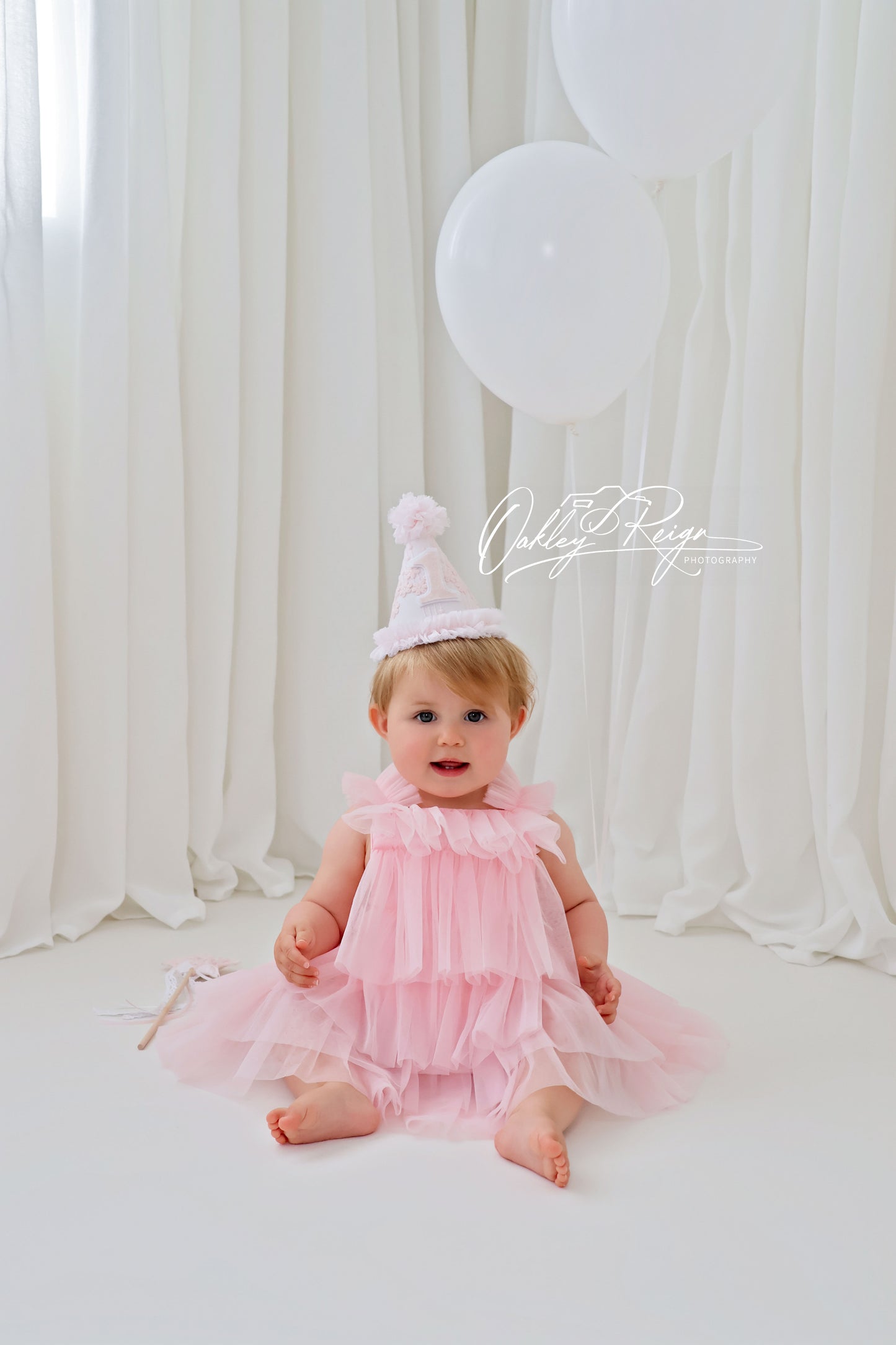 Girls Pink Princess Party Hat