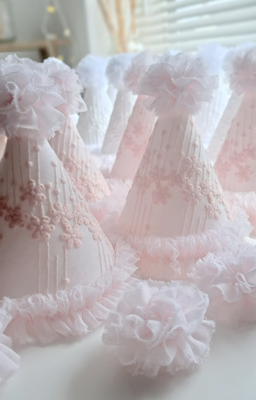 Girls Pink Princess Party Hat