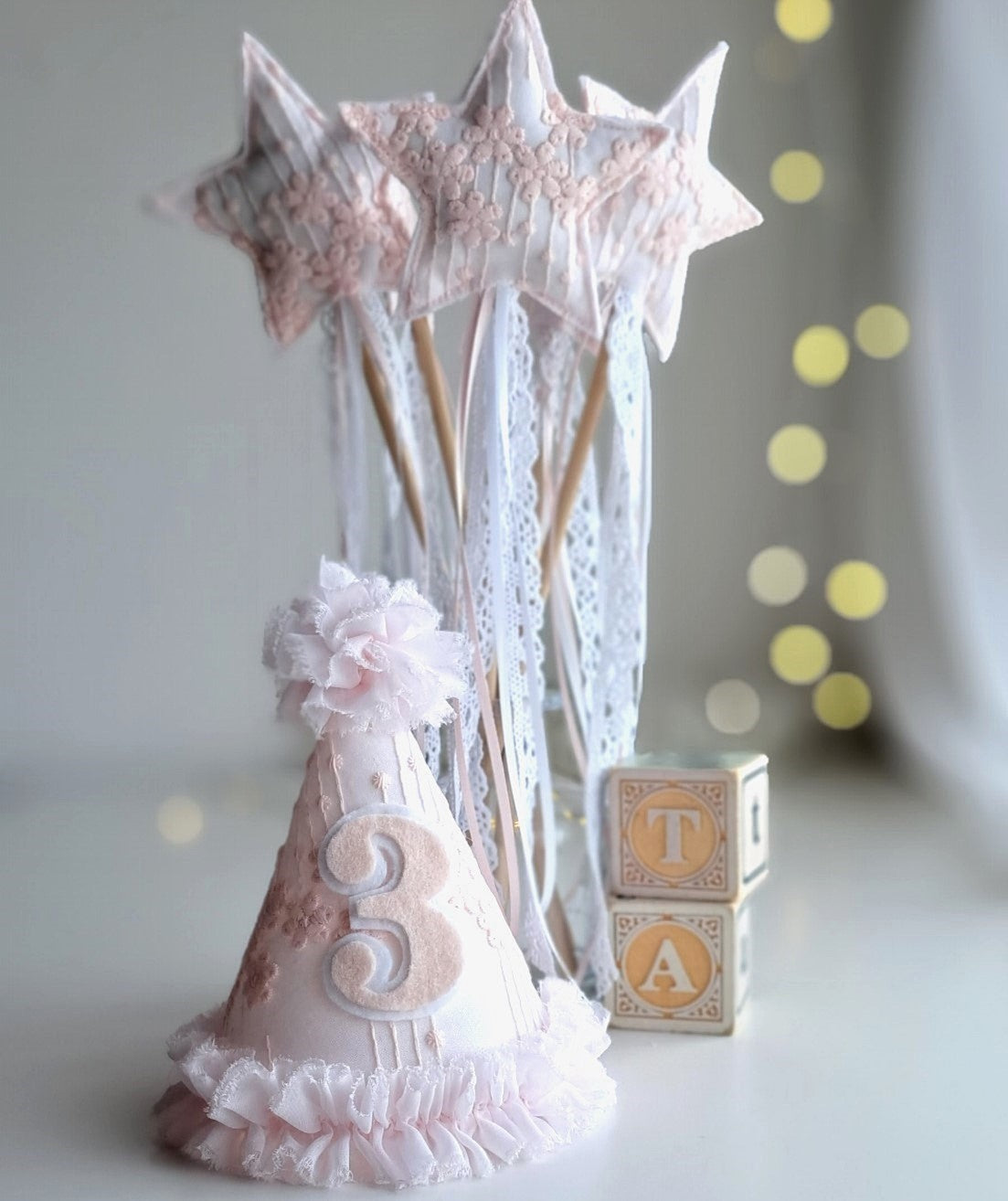 Girls Pink Princess Party Hat