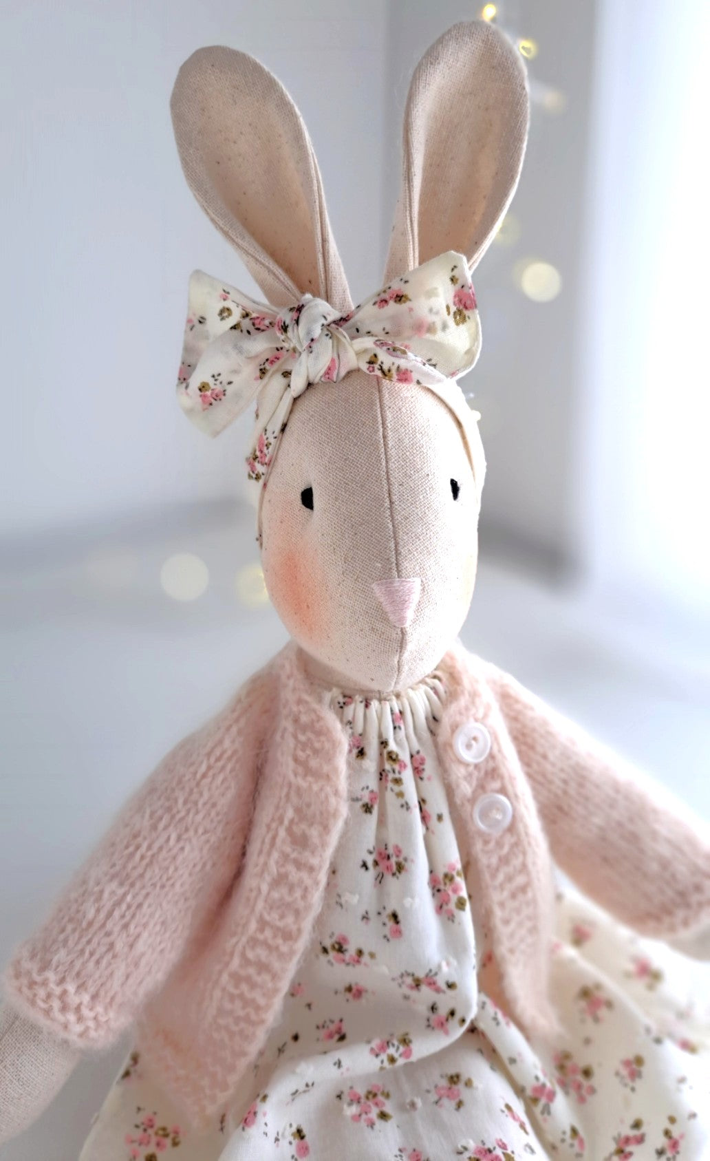 Veronica Bunny, Handmade Stuffed Rabbit