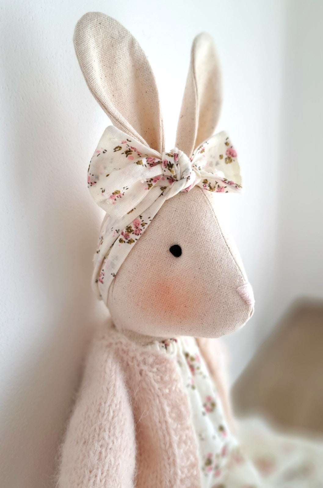 Veronica Bunny, Handmade Stuffed Rabbit
