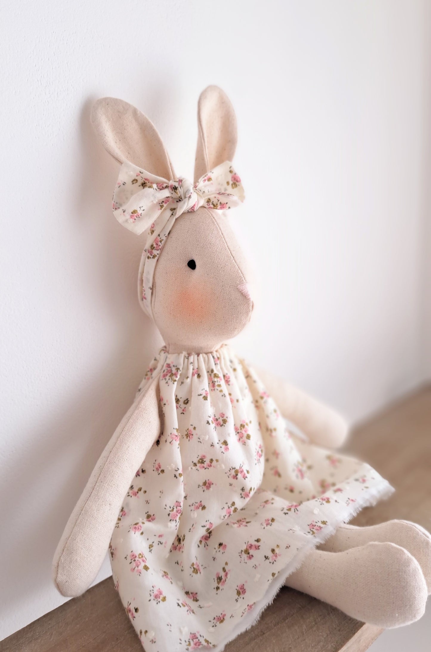 Veronica Bunny, Handmade Stuffed Rabbit