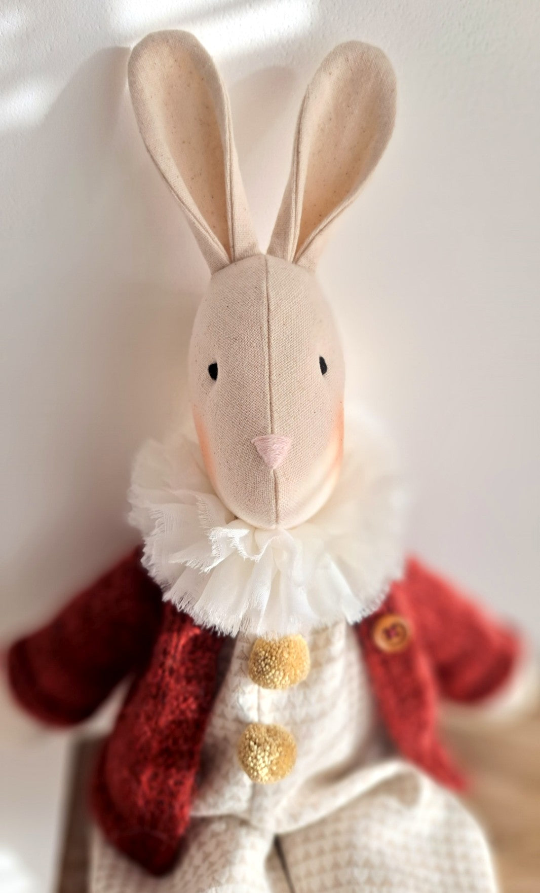 Gerald Bunny, Handmade Stuffed Rabbit