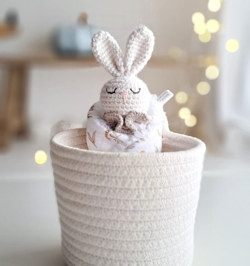 Personalized Bunny Snuggle Comforter - Beige