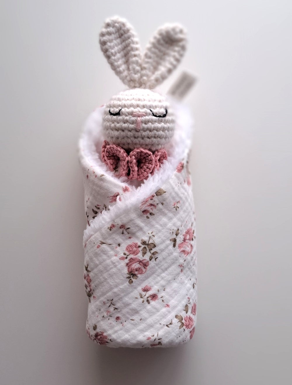 Personalized Bunny Snuggle Comforter - Pink