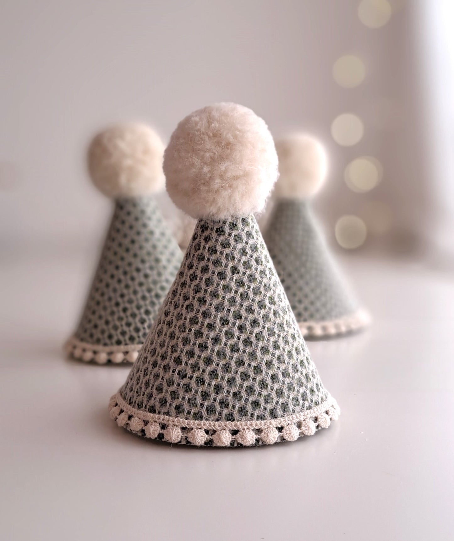 Evergreen Tweed Party Hat