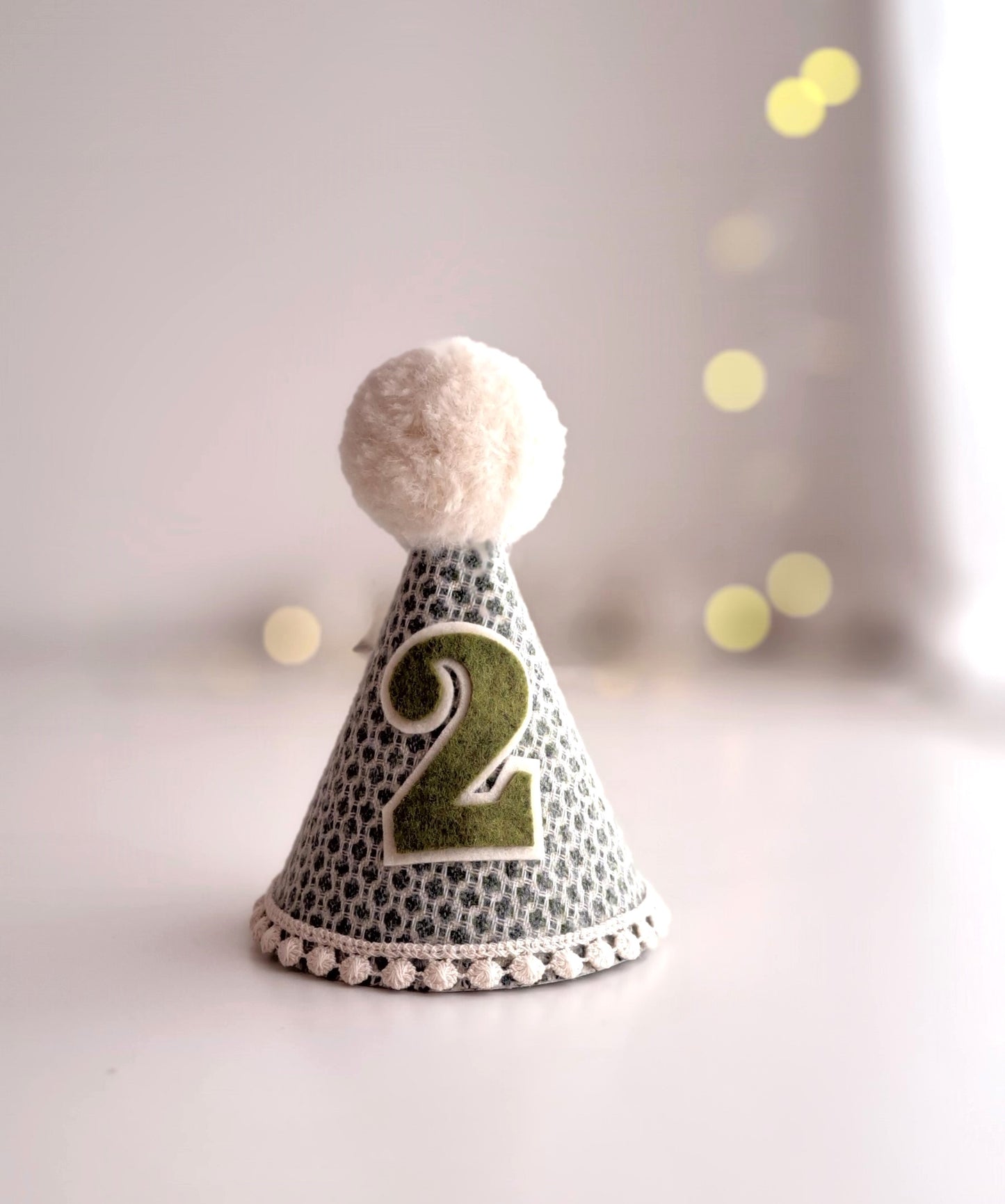 Evergreen Tweed Party Hat