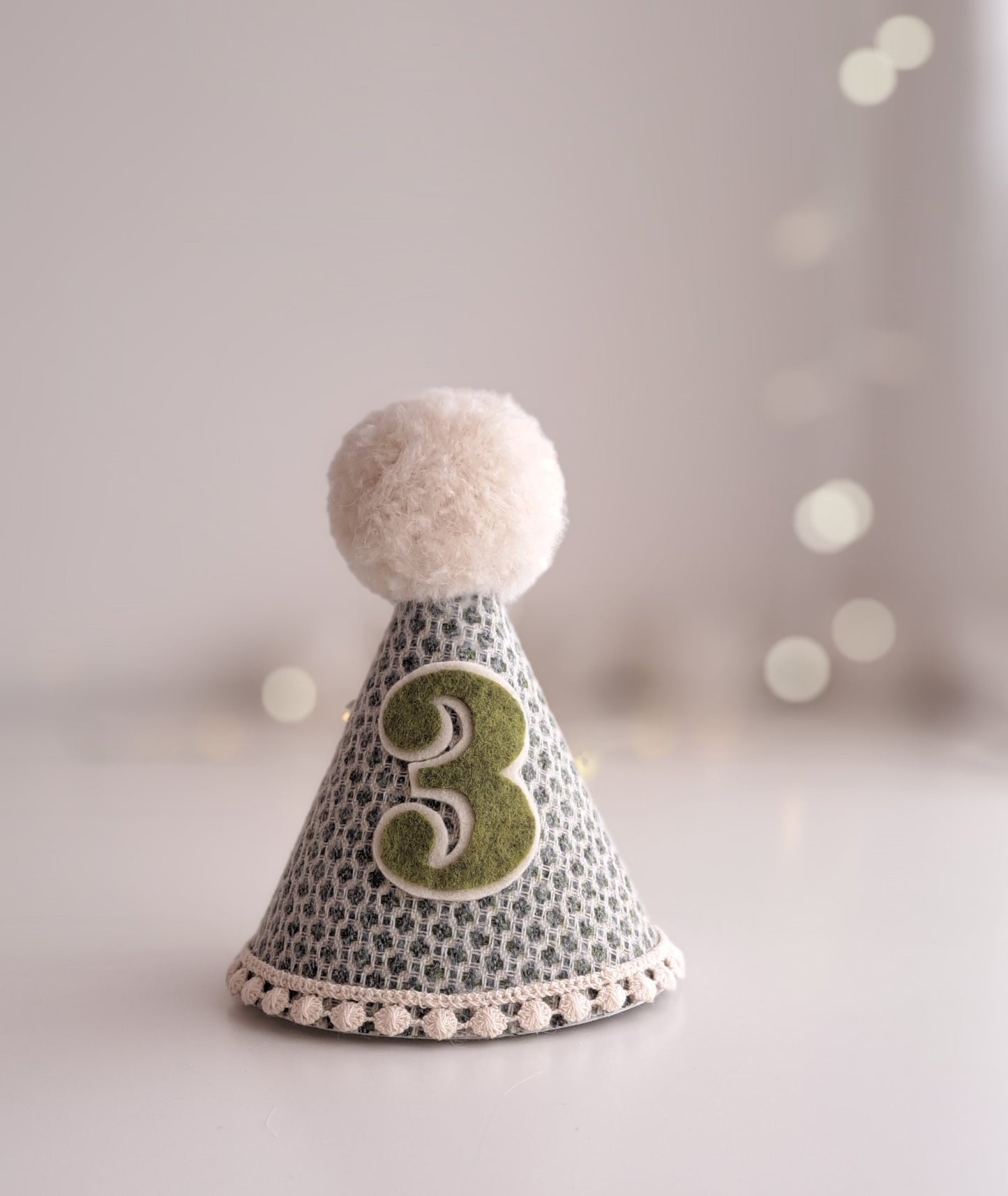 Evergreen Tweed Party Hat