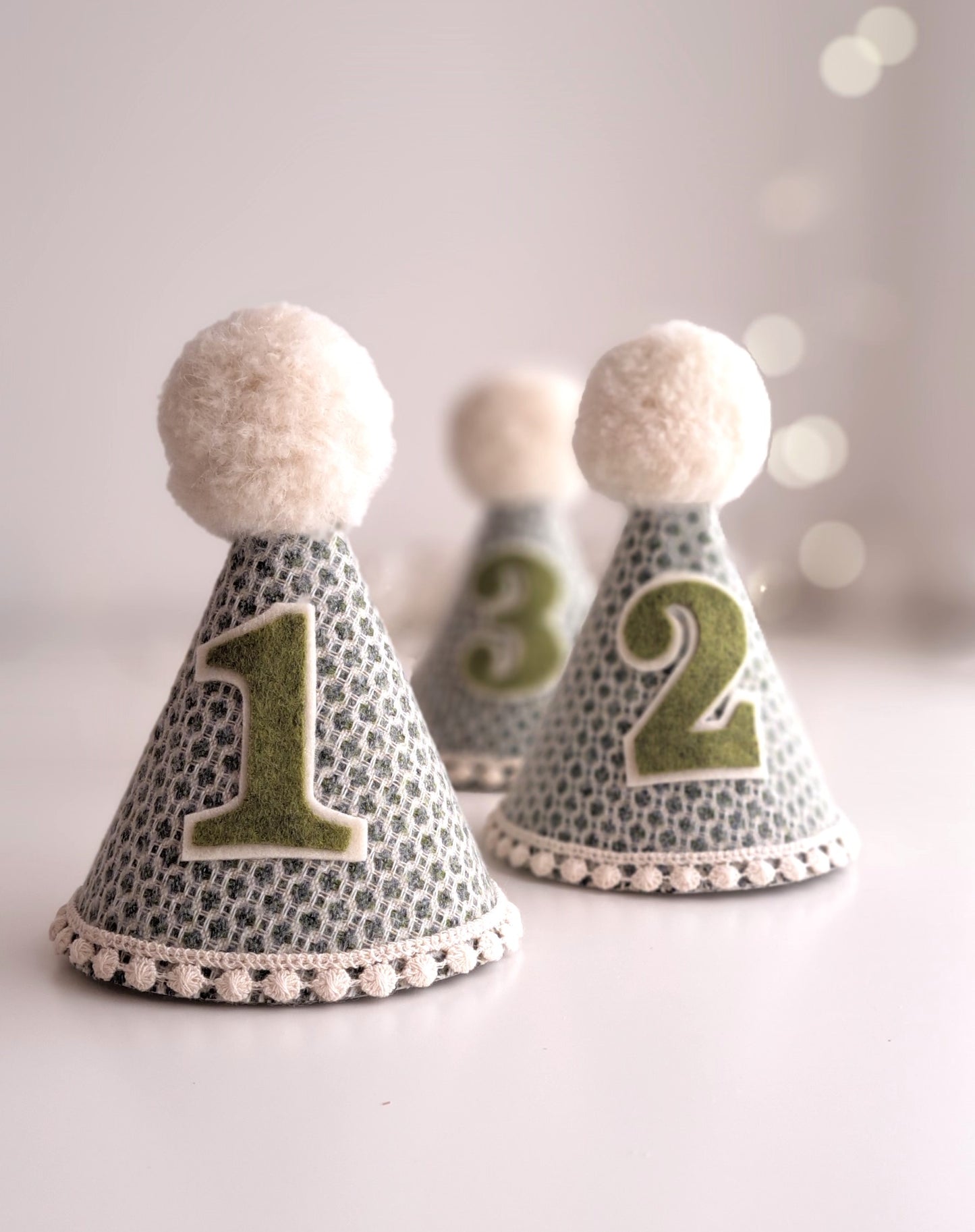 Evergreen Tweed Party Hat
