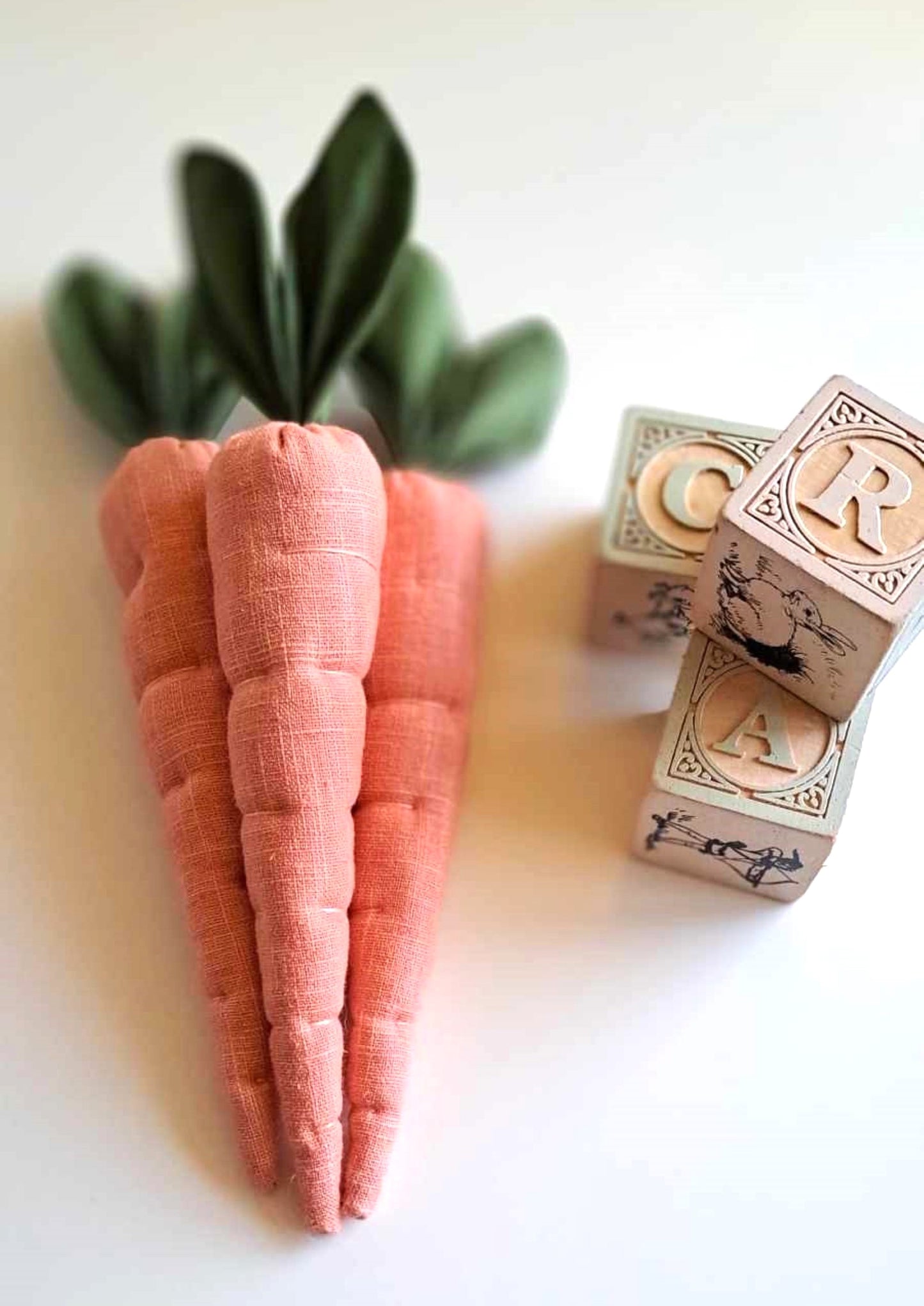 Fabric Carrot PlayFood - Photography Prop