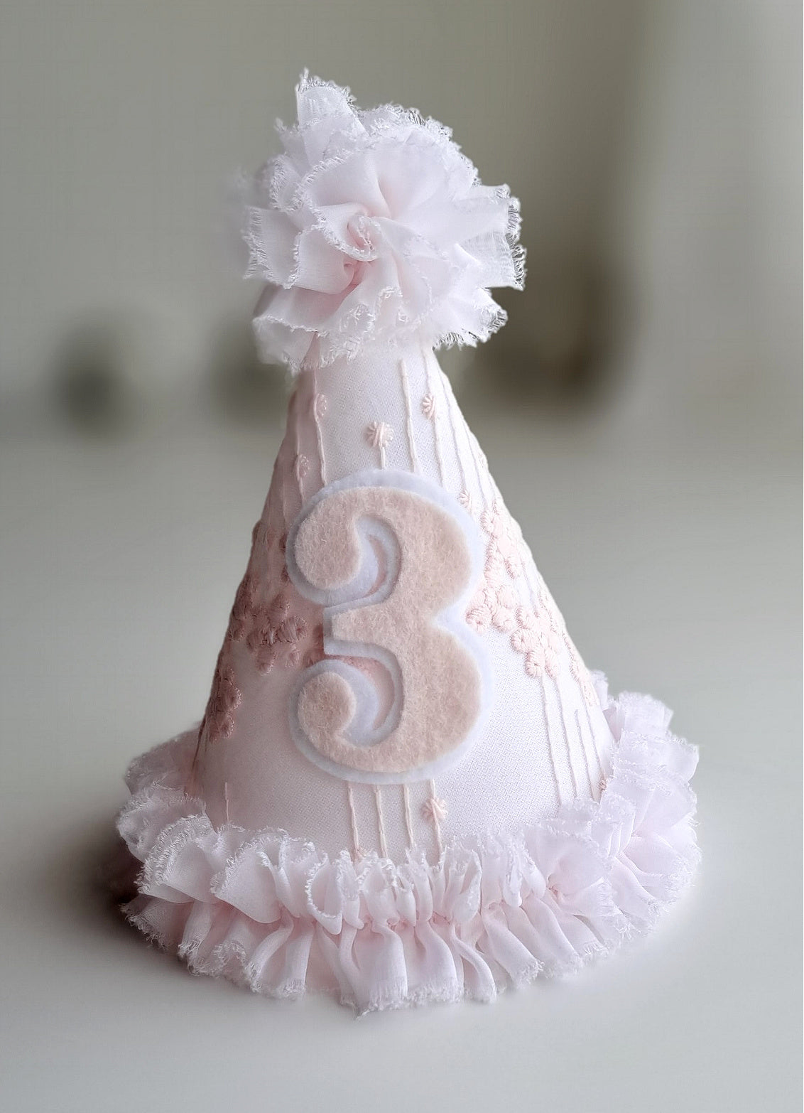 Girls Pink Princess Party Hat