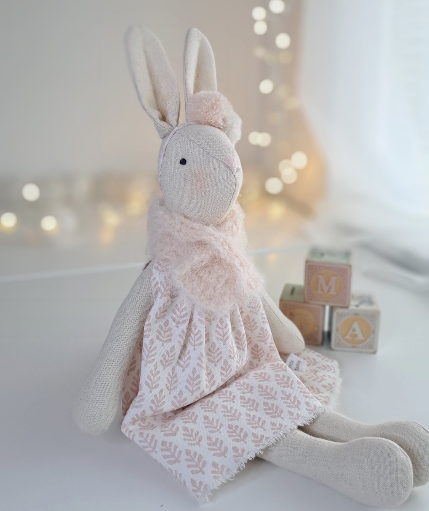 Pink Blush Personalized Veronica Bunny