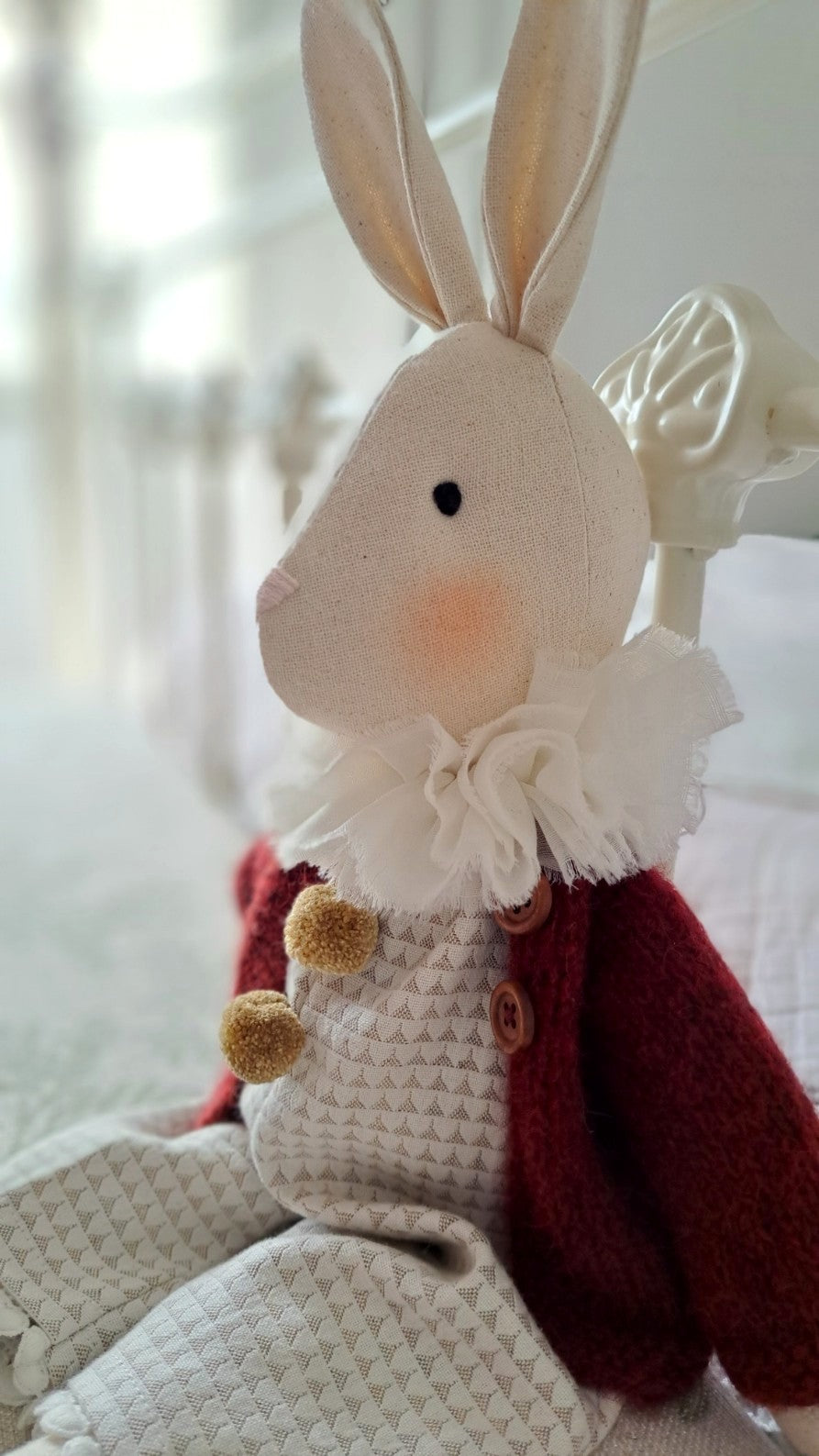 Gerald Bunny, Handmade Stuffed Rabbit