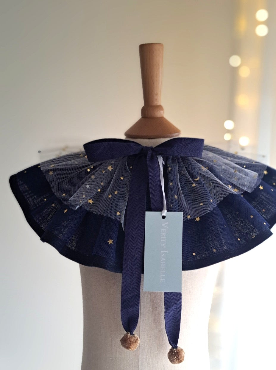 Midnight Halloween Collection – Linen Wizzard Cape, Hat & Wand
